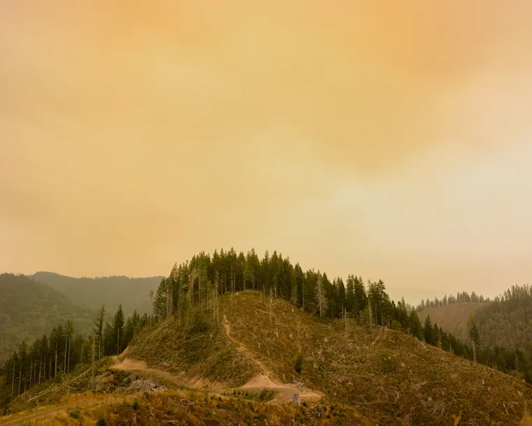 Oregon wildfire smoke photography