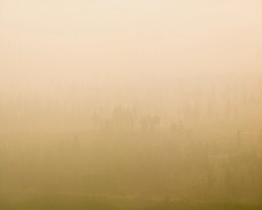 Oregon wildfire smoke photography